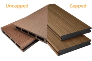 co-extruded premium WPC decking with enhanced surface protection